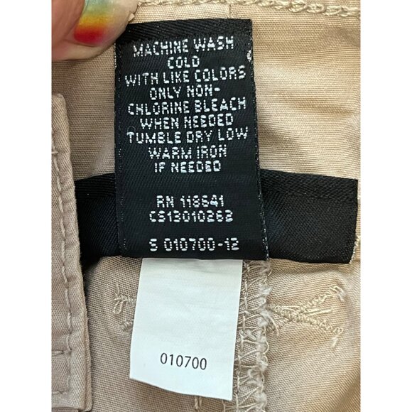 Lane Bryant Women's Beige Capri Pants Size 20 Stretch Cotton Pockets Summer - Picture 5 of 10